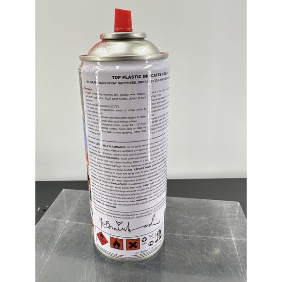 Mr Brainwash Spray Can -Captain America (Red) Signed and Numbered 17 Of 150 - Picture 6 of 12